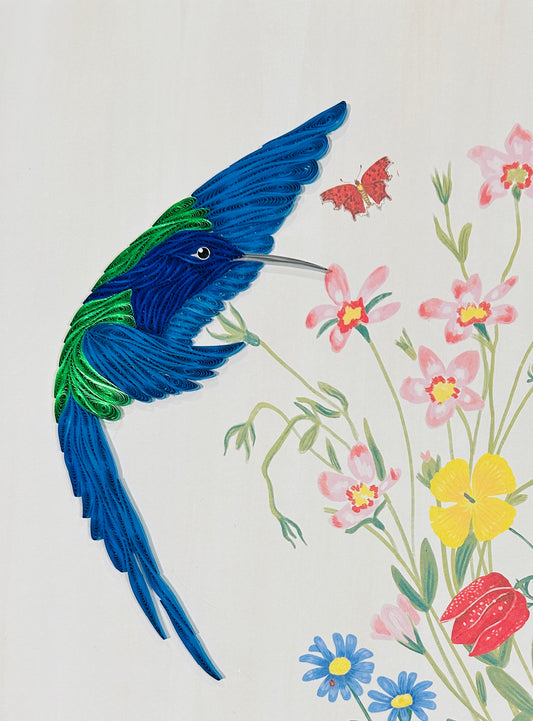 Hummingbird In Flight