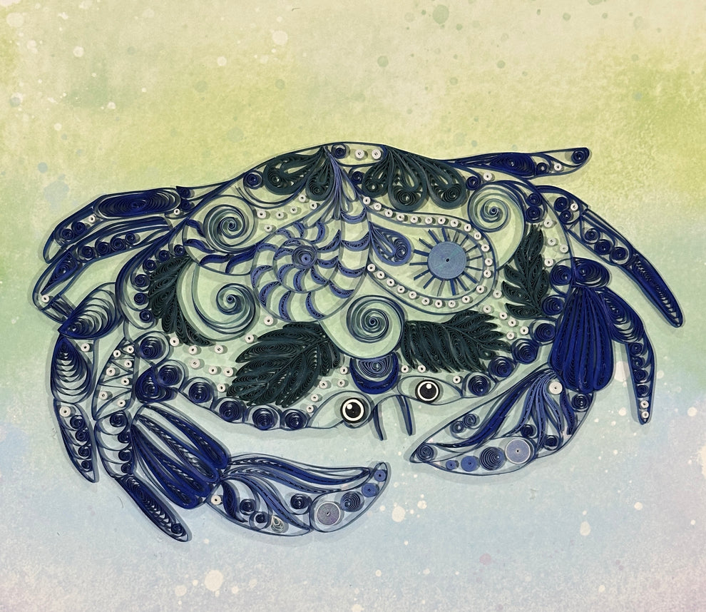 Blue Crab Art 11x14